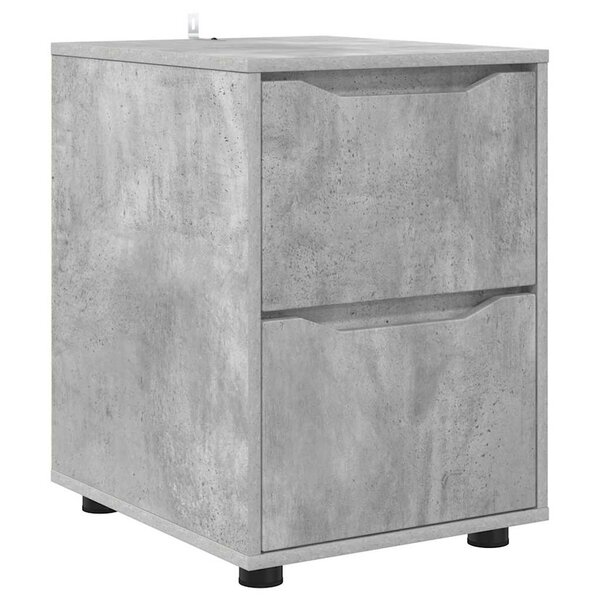 vidaXL Armoire de rangement Gris béton 40 x 48 x 57 cm