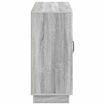 vidaXL Buffet Sonoma gris 89 x 34 5 x 77 cm Bois d'ingénierie