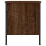 vidaXL Tables de chevet 2Pièces chêne marron 40x42x50cm bois d'ingénierie