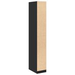 vidaXL Garde-robe noir 30x50x200 cm bois d'ingénierie