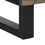 vidaXL Buffet noir 40x33x110 cm bois de manguier massif