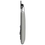 vidaXL Tête de lit suspendue Avec lumière LED Gris nuage Tissu