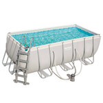 Bestway jeu de piscine rectangulaire power steel 412x201x122 cm 56456