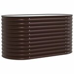 vidaXL Jardinière surélevée Marron 160 x 80 x 81 cm Acier