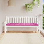 vidaXL Coussin de banc de jardin rose 180x50x7 cm tissu oxford