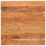 vidaXL Dessus de table 70x70x2 5 cm carré bois massif d'acacia