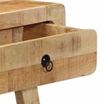 vidaXL Table console 90x32x75 cm bois massif de manguier brut