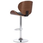vidaXL Tabouret de bar Gris Tissu