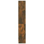 vidaXL Bibliothèque 4 niveaux Chêne fumé 80x24x142cm Bois d'ingénierie