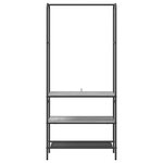 vidaXL Portant à vêtements avec étagères Sonoma gris 77 x 30 x 171 cm