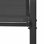 vidaXL Chaises empilables de jardin lot de 2 Noir Tissu textilène