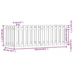 vidaXL Lit surélevé de jardin design de clôture bois douglas massif