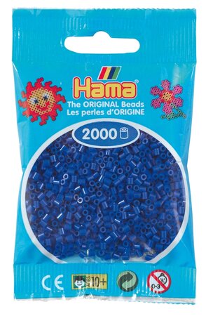 2 000 perles mini (petites perles Ø2 5 mm) bleu foncé