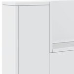 vidaXL Armoire tête de lit avec LED blanc 140x16 5x103 5 cm
