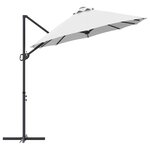 vidaXL Parasol cantilever de jardin Couleur sable 372 x 198 x 243 cm