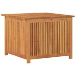 vidaXL Boîte de rangement de jardin 75x75x58 cm bois massif d'acacia