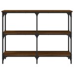 vidaXL Table console chêne marron 100x29x75 cm bois d'ingénierie