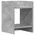 vidaXL Support de Plante 2 pièces Gris béton 30 x 30 x 40 cm