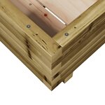 vidaXL Jardinière 40x40x26 5 cm bois de pin imprégné