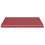 vidaXL Tissu de remplacement pour auvent Bordeaux rouge 4x3 m