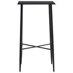 vidaXL Table de bar Noir 60x60x111 cm MDF