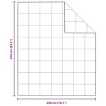 vidaXL Couettes et Duvets Blanc 240 x 200 cm Bas