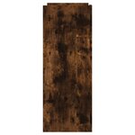 vidaXL Table console chêne fumé 100x35x90 cm bois d'ingénierie