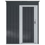 vidaXL Cabanons de jardin Anthracite 137 x 81 x 180 cm Métал
