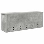 vidaXL Porte-manteau mural avec étagère Gris béton 80 x 20 x 30 cm