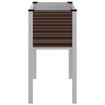 vidaXL Jardinière marron 100x41x90 cm acier