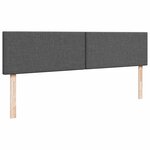 VidaXL Cadre de lit ottoman avec matelas gris foncé 200x200 cm tissu