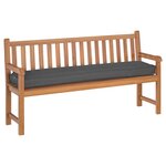vidaXL Set de coussins de palette 2 Pièces Anthracite 180 x 40 x 8 cm