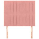 vidaXL Tête de lit Rose 100x5x118/128 cm Velours