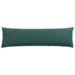 vidaXL Coussins de canapé 2 Pièces Vert foncé 145 x 40 cm tissu