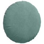 vidaXL Coussins de siège 2 Pièces Vert Mer Ø 40 x 13 cm Velours