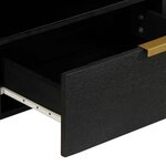 vidaXL Meuble TV noir 80x33x46 cm bois d'ingénierie