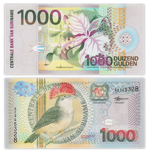 Billet de Collection 1000 gulden 2000 Suriname - Neuf - P151