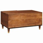vidaXL Table basse 80 x 50 x 40 cm Bois de mangue massif