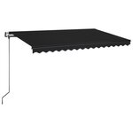 vidaXL Auvent rétractable automatique 450x350 cm Anthracite