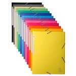 Chemise à élastiques Maxi capacity CL425g Nature Future A4 assortie aléatoire EXACOMPTA