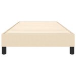 vidaXL Cadre de lit Crème 90x190 cm Tissu