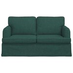 vidaXL Canapé Vert foncé 144 x 80 x 85 cm tissu