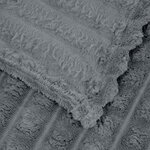 vidaXL Couvertures à jeter 6 Pièces Gris foncé 270 x 240 cm Toison