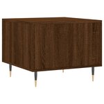 vidaXL Tables basses 2 Pièces chêne marron 50x50x40 cm bois d'ingénierie