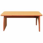 vidaXL Table basse Brun cire 80 x 50 x 31 cm Bois massif en pin