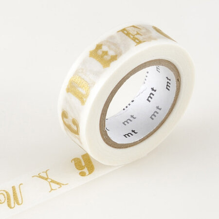 Masking Tape MT EX alphabet gold R