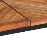 vidaXL Table à manger 180x90x75 cm bois massif d'acacia