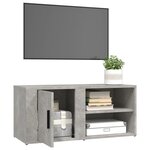 vidaXL Meubles TV 2 Pièces Gris béton 80x31 5x36 cm Bois d'ingénierie