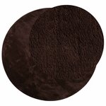 vidaXL Tapis doux à poils moyens et lavable HUARTE Marron Ø 100 CM