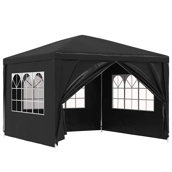 vidaXL Tente de réception 3 x 3 m Anthracite